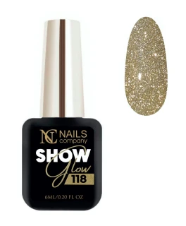 Oja semipermanenta reflectorizant Gelique Glow Show 118 Nails Company, 6 ml