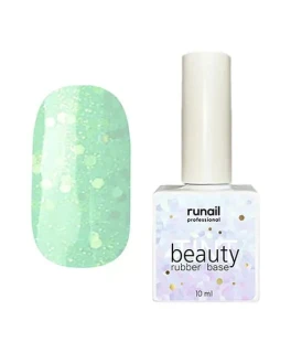 Каучуковая цветная база Runail BeautyTINT №6772, 10 ml (glitter mix)
