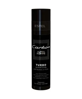 TURBO-șampon pentru păr și corp, ESTEL Alpha Homme Carbon, 250 ml.
