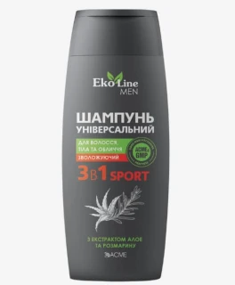 Sampon pentru barbati 3 in 1 Acme EkoLine Men Sport, 15 ml