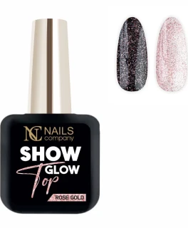 Топ-покрытие без липкого слоя Glow Snow Rose Gold Nails Company, 11 мл