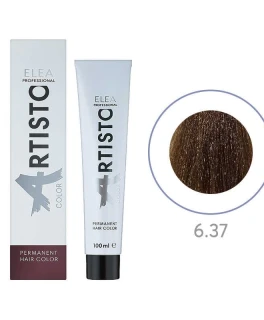 Перманентная краска для волос Elea Professional Artisto Color, 6.37 Темно-русый золотисто-коричневый, 100 мл