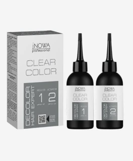 Decolorant pentru indepartarea vopselei de pe par ACME jNowa Clear Color, 2 x 150 ml