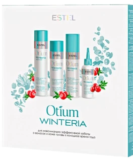 Набор ESTEL OTIUM WINTERIA-4 (Шампунь 250мл, Бальзам 200мл, Двухфазный спрей-антистатик 200мл, Пилинг-скраб для кожи головы 125мл)