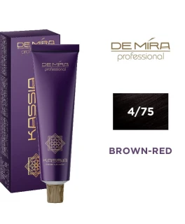 Краска для волос ACME DeMira Kassia,  4/75 - Шатен коричнево-красный, 90 мл