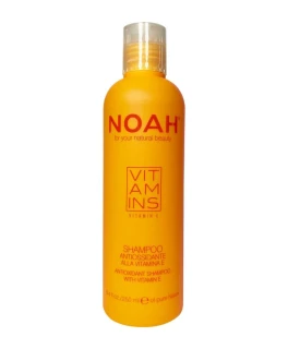Șampon antioxidant cu proteine de grâu hidrolizate și vitamina E Vitamins Noah, 15 ml