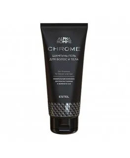 Șampon-gel pentru păr și corp ESTEL АLPHA НOMME CHROME, 200 ml
