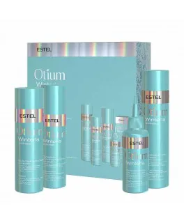 Set pentru păr ESTEL OTIUM WINTERIA-4 (Șampon 250ml, Balsam 200ml, Spray bifazic-antistatic 200ml, Scrab peeling pentru scalp 125ml)