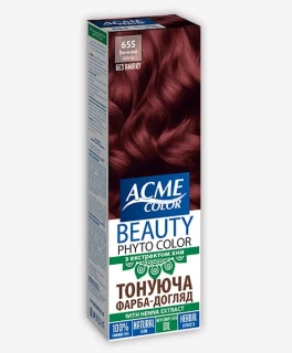 Vopsea nuantatoare pentru par cu extract de henna Acme Color Beauty Phyto 655, 50 ml