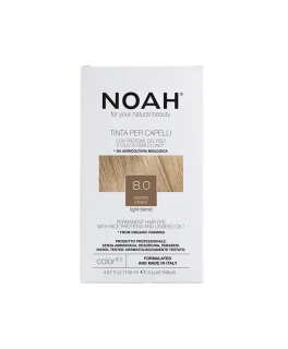 Vopsea naturala fara amoniac pentru par Blond Deschis 8.0 Noah, 140 ml