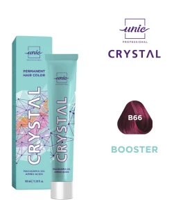 Vopsea crema pentru par Crystal Unic Professional, Booster Violet B66, 100 ml