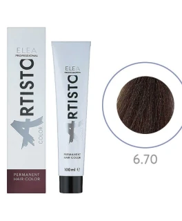 Перманентная краска для волос Elea Professional Artisto Color, 6.70 Темно-русый коричневый экстра, 100 мл