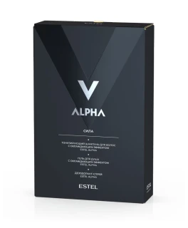 Set pentru barbați Estel Alpha "Power" (Sampon 300 ml, Gel de duș 250 ml, Deodorant 100 ml)