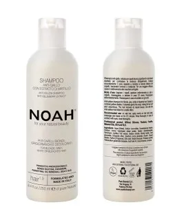 Sampon nuantator Anti-Yellow cu extract de afine pentru par blond 1.9 Noah, 250 ml