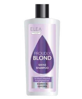Sampon stralucire pentru par blond, decolorat si cu suvite Proudly Blond Elea Professional, 440 ml