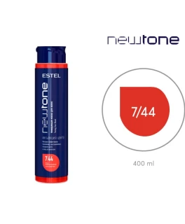 Mască nuanţatoare NewTone, 7/44 Castaniu aramiu intens, 400 ml