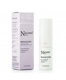 Ser de noapte cu retinol 0,25% pentru ten matur Be like Phoenix Nacomi Next Level, 30 ml