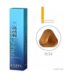 Vopsea cremă permanentă pentru păr PRINCESS ESSEX, 9/34 Blond auriu-aramiu, 60 ml