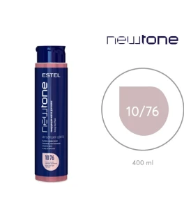 Mască nuanţatoare NewTone, 10/76 Blond deschis maroniu-violet, 400 ml