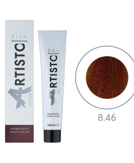 Перманентная краска для волос Elea Professional Artisto Color, 8.46 Светло-русый медно-красный, 100 мл