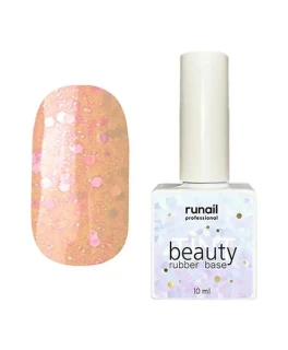Каучуковая цветная база Runail BeautyTINT №6770, 10 ml (glitter mix)