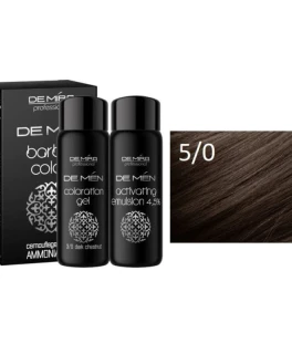 Система для камуфлирования седых волос и бороды DeMen Barber Color Ammonia-Free DeMira ACME,  5/0 - Светлый шатен