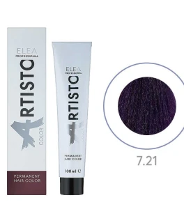 Перманентная краска для волос Elea Professional Artisto Color, 7.21 Русый фиолетово-пепельный, 100 мл