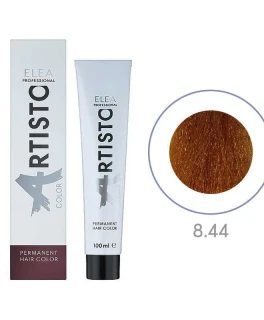 Перманентная краска для волос Elea Professional Artisto Color, 8.44 Интенсивно светло-русый медный, 100 мл