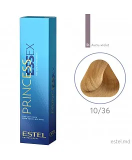 Vopsea cremă permanentă pentru păr PRINCESS ESSEX, 10/36 Blond deschis auriu-violet, 60 ml