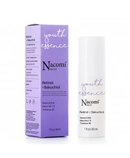 Ser de noapte cu retinol si bakuchiol anti-age pentru ten matur Youth Essence Nacomi Next Level, 30 ml