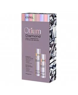 Набор для гладкости и блеска волос ESTEL OTIUM DIAMOND (Блеск-Шампунь 250 мл, Блеск-Бальзам 200 мл)