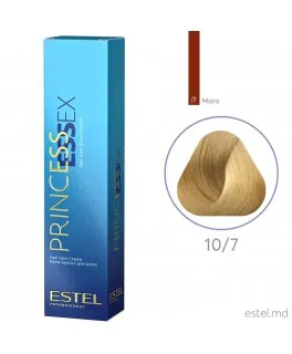 Vopsea cremă permanentă pentru păr PRINCESS ESSEX, 10/7 Blond deschis maroniu, 60 ml