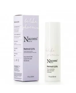 Ser de noapte cu retinol 0,5% pentru ten matur Be like Phoenix Nacomi Next Level, 30 ml