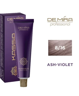 Vopsea pentru par ACME DeMira Kassia, 8/16 - Castaniu deschis gri-violet, 90 ml