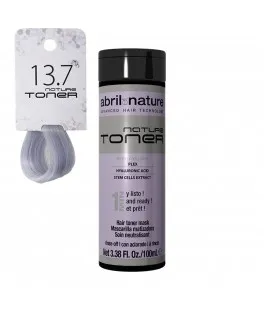 Masca nuantatoare cu acid hialuronic pentru par Nature Toner Abril et Nature 13.7 Blond ultra deschis violet, 100 ml