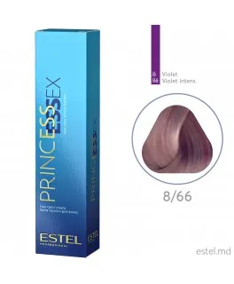 Vopsea cremă permanentă pentru păr PRINCESS ESSEX, 8/66 Castaniu deschis violet intens, 60 ml