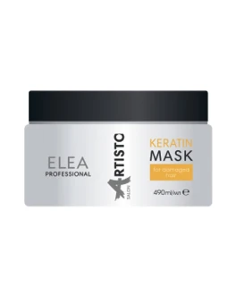 Masca cu keratina pentru indreptarea structurii parului tratat Elea Professional Artisto, 490 ml