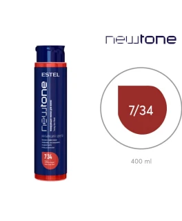 Mască nuanţatoare NewTone, 7/34 Castaniu auriu-aramiu, 400 ml