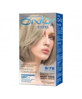 Vopsea-îngrijire pentru păr permanentă Only, 9/78 Blond maro-perlat, 100 ml