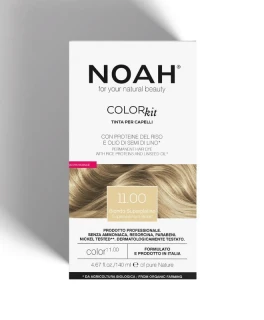 Vopsea naturala fara amoniac pentru par 11.00 Super Platinum Blond Noah, 140 ml
