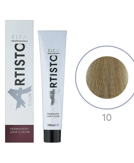 Vopsea permanenta pentru par Elea Professional Artisto Color, 10 Blond deschis, 100 ml