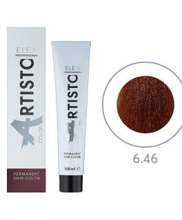 Перманентная краска для волос Elea Professional Artisto Color, 6.46 Темно-русый медно-красный, 100 мл