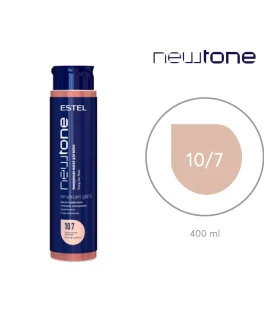 Mască nuanţatoare NewTone, 10/7 Blond deschis maroniu, 400 ml