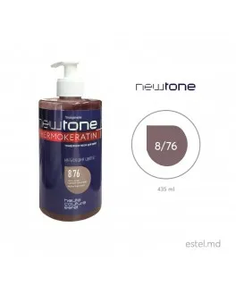 Mască nuanţatoare NewTone, 8/76 Castaniu deschis maroniu-violet, 435 ml