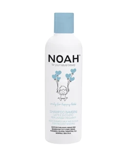 Sampon cu lapte si zahar pentru spalare frecventa pentru copii Kids Noah, 250 ml