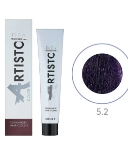 Перманентная краска для волос Elea Professional Artisto Color, 5.2 Светлый шатен фиолетовый, 100 мл