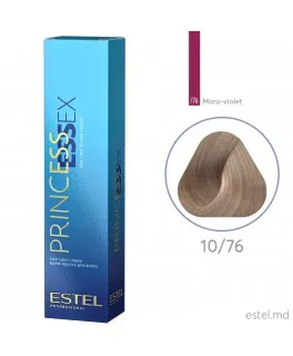 Vopsea cremă permanentă pentru păr PRINCESS ESSEX, 10/76 Blond deschis maroniu-violet, 60 ml