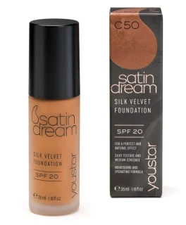 Fond pentru ten SPF 20 Foundation C50 Satin Dream YouStar, 35 ml