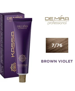 Vopsea pentru par ACME DeMira Kassia, 7/76 - Blond maro violet, 90 ml