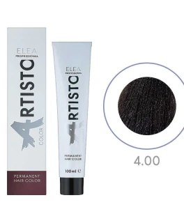 Перманентная краска для волос Elea Professional Artisto Color, 4.00 Шатен натуральный экстра, 100 мл